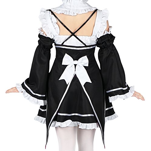 CoolChange Uniforme de sirvienta de Ram & Rem | Disfraz de sirvienta para los Fans de Re: Zero | Talla: M