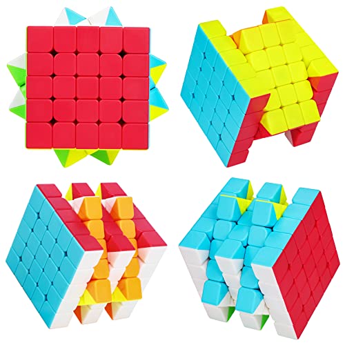 Coolzon Cubo mágico, 5 x 5 x 5, Cubo mágico, sin Adhesivo, 5 x 5, Cubo mágico, Cubo mágico, para niños y Adultos