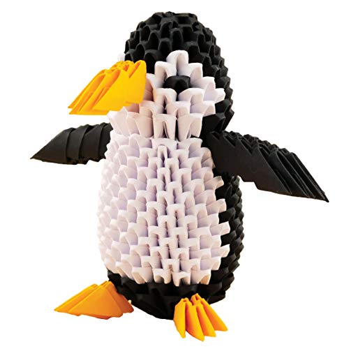 CreativaMente - Creagami Pingüino - Juego de Creatividad Origami modulares, Multicolor, 721