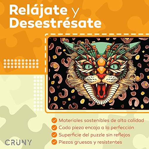 CRUNY Puzzle 1000 Piezas Adultos - Rompecabezas Adultos - Puzzle Adultos para Ejercitar la Lógica y la Coordinación Sensorial - Juegos Educativos - Entretenimiento Adultos y Adolescentes