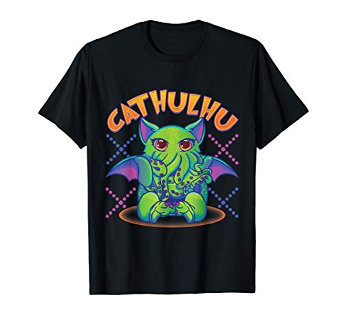 Cute Kawaii Cathulhu Pun Cthulhu Kitty Kraken Camiseta