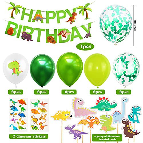 Decoracion Cumpleaños Dinosaurios, Globos de Cumpleaños Dinosaurios, Globo Numero 6 Verde, Globos Dinosaurios, Globos Grandes Gigantes Helio, Globos de Cumpleaños 6 Años