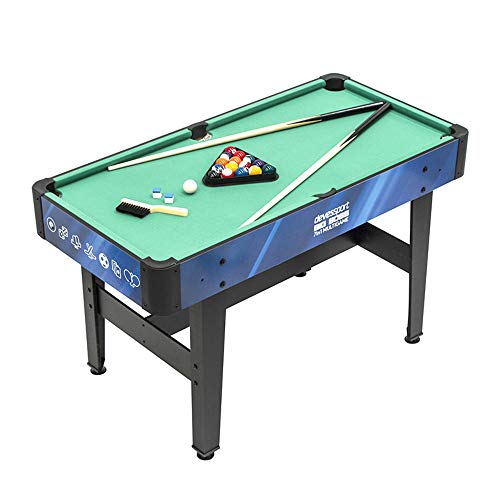 Devessport - Multijuego 7 en 1 - Futbolín, Billar, Push Hockey, Ice Hockey, Ping-pong, Dados, Black Jack, Incluye nivelador, Mango de plástico, Dispone de marcadores - Medidas: 120 x 61 x 82 Cm