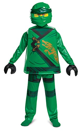 Disguise Disfraz Ninjago Verde Niño Deluxe, Disfraz Superhéroe Niño Disponible en Talla M