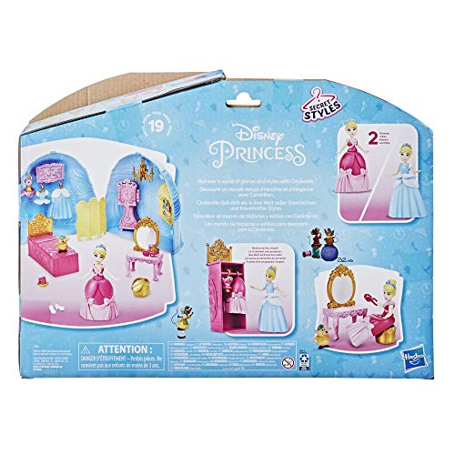 Disney Princess Cenicienta Falda de ensueño Secret Styles, Set con muñeca, Ropa y más, Juguetes para niñas a Partir de 4 años, Multicolor (Hasbro F13865L0)