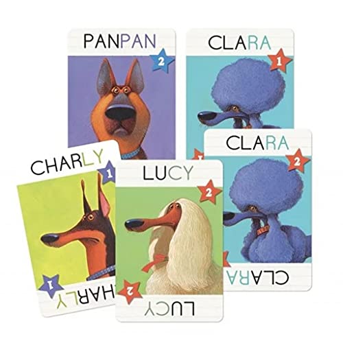 DJECO Top Dogs Juegos de Cartas, Multicolor (35099)