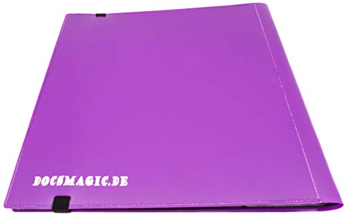 docsmagic.de Pro-Player 12-Pocket Playset Album Purple - 480 Card Binder - MTG - PKM - YGO - Álbum para Tarjetas púrpura