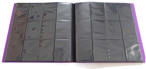 docsmagic.de Pro-Player 12-Pocket Playset Album Purple - 480 Card Binder - MTG - PKM - YGO - Álbum para Tarjetas púrpura