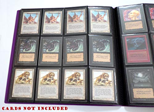 docsmagic.de Pro-Player 12-Pocket Playset Album Purple - 480 Card Binder - MTG - PKM - YGO - Álbum para Tarjetas púrpura