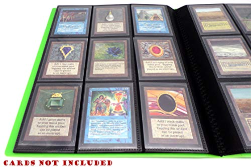 docsmagic.de Pro-Player 9-Pocket Album Light Green - 360 Card Binder - MTG - PKM - YGO - Álbum para Tarjetas Verde Claro