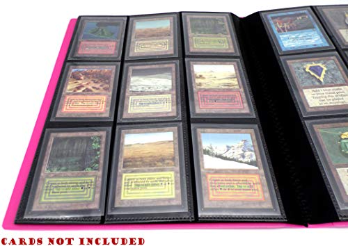 docsmagic.de Pro-Player 9-Pocket Album Pink - 360 Card Binder - MTG - PKM - YGO - Álbum para Tarjetas Rosa