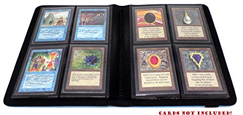 docsmagic.de Pro-Player Premium 4/8-Pocket Album Light Blue - 160 Card Binder - MTG - PKM - YGO - Álbum para Tarjetas Azul Claro