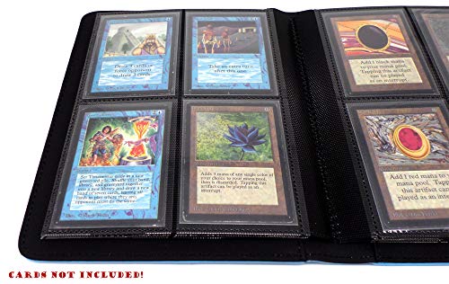 docsmagic.de Pro-Player Premium 4/8-Pocket Album Light Blue - 160 Card Binder - MTG - PKM - YGO - Álbum para Tarjetas Azul Claro