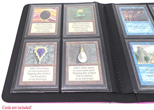 docsmagic.de Pro-Player Premium 4/8-Pocket Album Purple - 160 Card Binder - MTG - PKM - YGO - Álbum para Tarjetas Púrpura