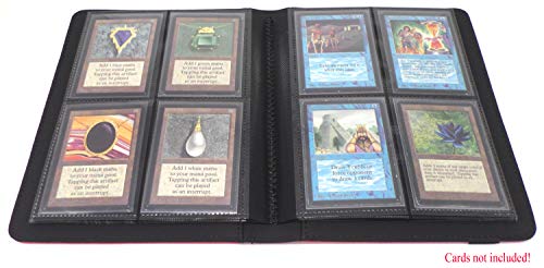 docsmagic.de Pro-Player Premium 4/8-Pocket Album Red - 160 Card Binder - MTG - PKM - YGO - Álbum para Tarjetas Roja