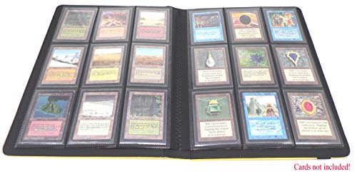 docsmagic.de Pro-Player Premium 9/18-Pocket Album Yellow - 360 Card Binder - MTG - PKM - YGO - Álbum para Tarjetas Amarillo