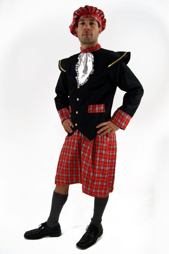 dressmeup - K37/48 Disfraz escocés kilt Braveheart HighlanderR hombres talla 48