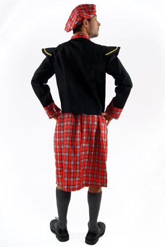 dressmeup - K37/48 Disfraz escocés kilt Braveheart HighlanderR hombres talla 48