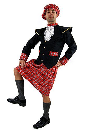 dressmeup - K37/48 Disfraz escocés kilt Braveheart HighlanderR hombres talla 48