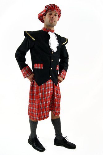 dressmeup - K37/48 Disfraz escocés kilt Braveheart HighlanderR hombres talla 48