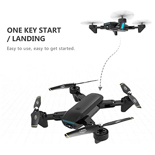 Dron GPS, cámara 4K UHD para adultos, cuadricóptero con motor sin escobillas, retorno automático a casa, 2 baterías, sígueme, tiempo de vuelo de 26 minutos, rango de control largo, incluye blanco