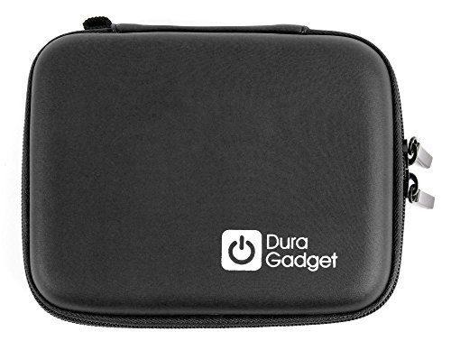 DURAGADGET Funda Negra Rígida Compatible con Drone Hubsan H107 - con Mini Mosquetón