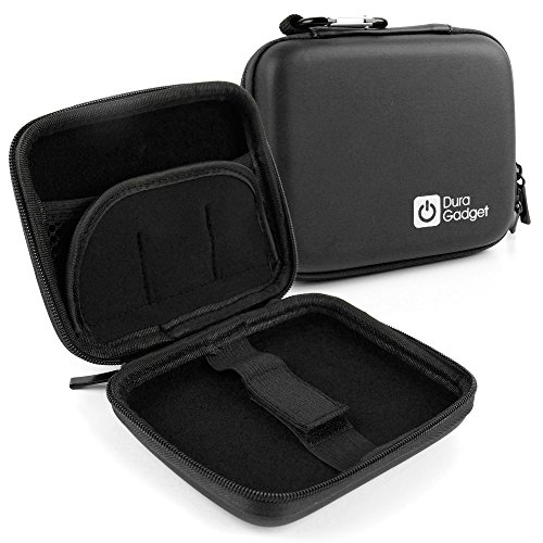 DURAGADGET Funda Negra Rígida Compatible con Drone Hubsan H107 - con Mini Mosquetón