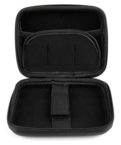 DURAGADGET Funda Negra Rígida Compatible con Drone Hubsan H107 - con Mini Mosquetón