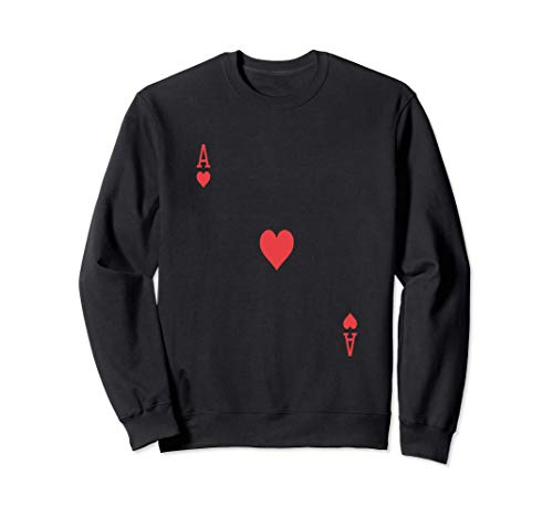 El As de Corazones jugando al póker de cartas Sudadera