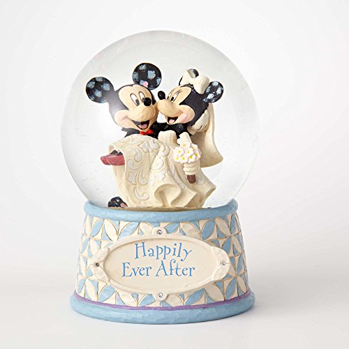 Enesco Disney Traditions Mickey and Minnie Wedding Waterball