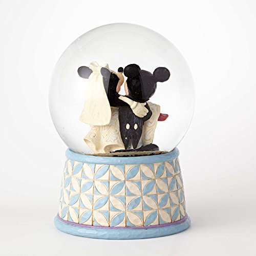 Enesco Disney Traditions Mickey and Minnie Wedding Waterball