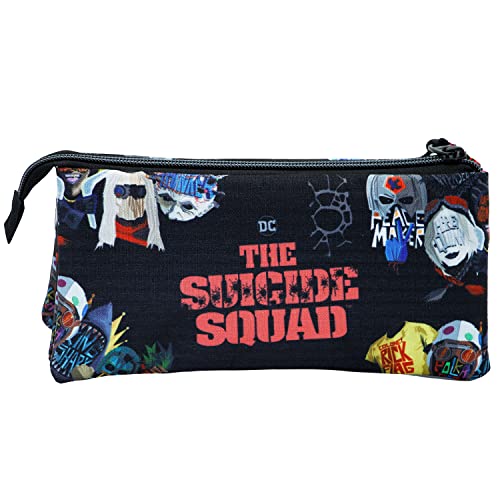 Escuadrón Suicida Taskforce-Estuche Portatodo Triple HS, Negro