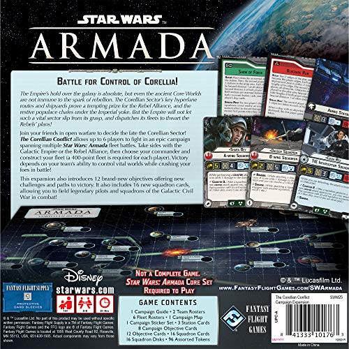 Fantasy Flight Games FFGSWM25 Corellian Conflict Campaign Exp: Star Wars Armada, Multicolor