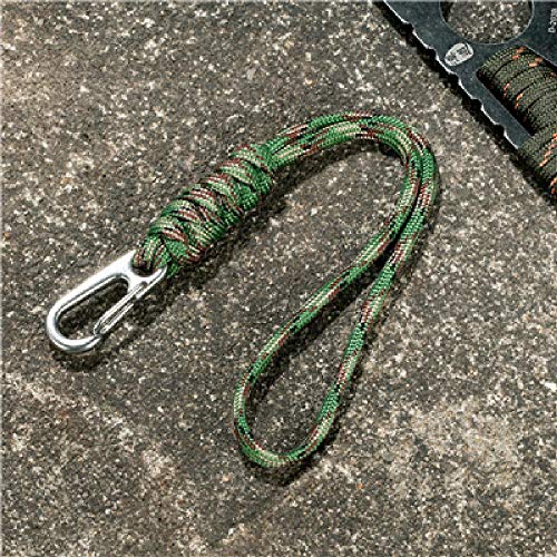 FBFGMultifuncional Supervivencia Pulsera Llavero al Aire Libre Camping Rescate Emergencia Cuerda Cuchillo Cuerda Linterna Cuerda