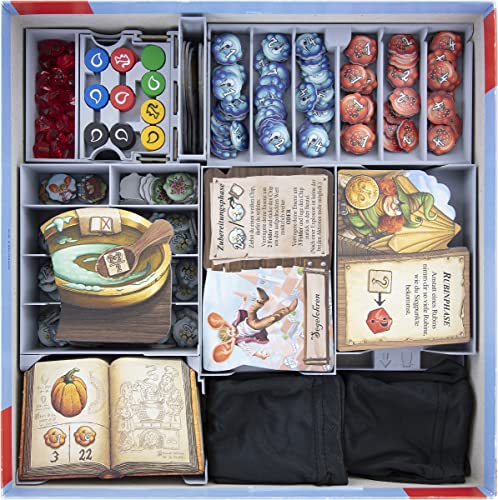 Feldherr Organizador Compatible con Los curanderos de Quedlinburg + Las Brujas de Las Hierbas + Los alquimistas - Caja de Juego Principal