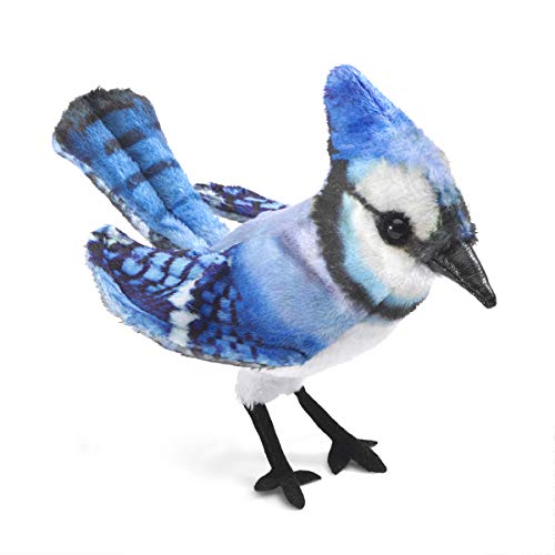 Folkmanis Mini Blue Jay 2785 - Marioneta de Dedo, diseño de Perro Azul