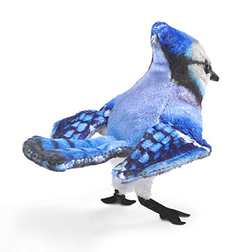 Folkmanis Mini Blue Jay 2785 - Marioneta de Dedo, diseño de Perro Azul