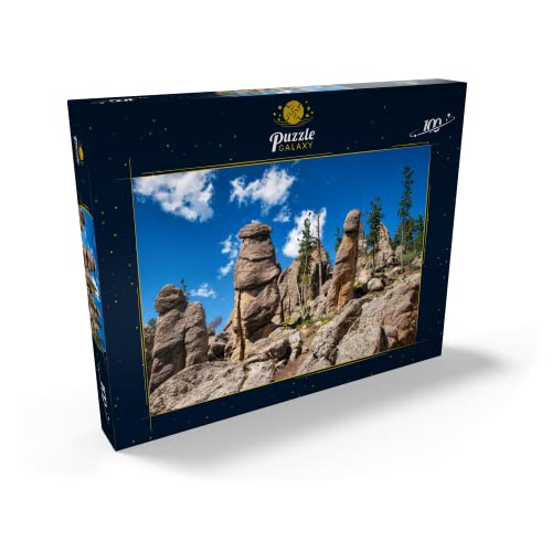 Formaciones Rocosas Típicas (Agujas) En El Bosque Nacional De Black Hills, Dakota del Sur, EE.UU. - Premium 100 Piezas Puzzles - Colección Especial MyPuzzle de Puzzle Galaxy