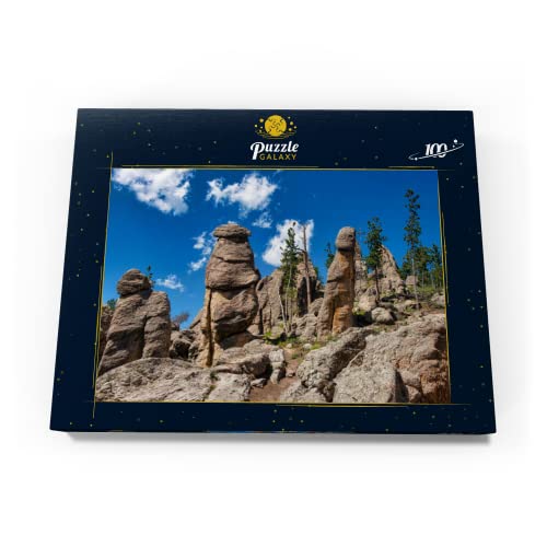 Formaciones Rocosas Típicas (Agujas) En El Bosque Nacional De Black Hills, Dakota del Sur, EE.UU. - Premium 100 Piezas Puzzles - Colección Especial MyPuzzle de Puzzle Galaxy