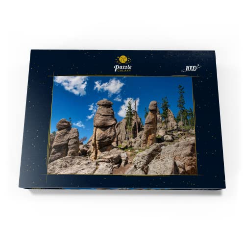 Formaciones Rocosas Típicas (Agujas) En El Bosque Nacional De Black Hills, Dakota del Sur, EE.UU. - Premium 1000 Piezas Puzzles - Colección Especial MyPuzzle de Puzzle Galaxy