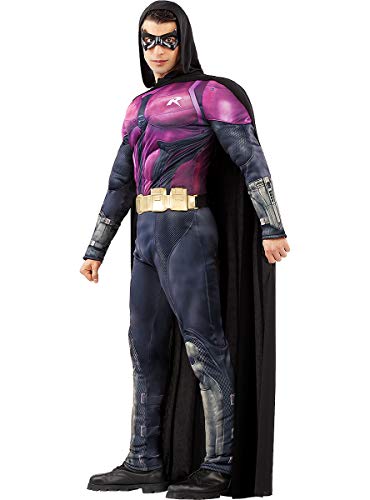 Funidelia | Disfraz de Robin - Arkham Knight Oficial para Hombre Talla XL ▶ Chico Maravilla, Superhéroes, DC Comics - Color: Negro - Licencia: 100% Oficial