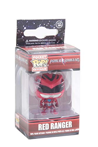 Funko 12346 Power Rangers Movie 12346 Ranger Pocket Pop Keychain, Red