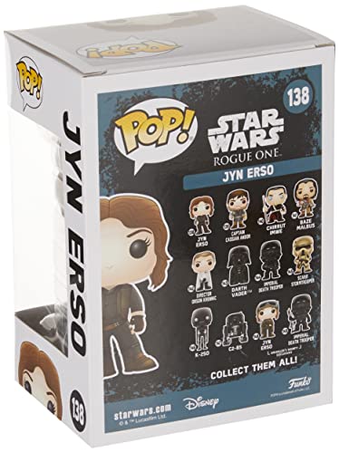 Funko - Jyn ERSO Figura de Vinilo, colección de Pop, seria Star Wars Rogue One (10449)