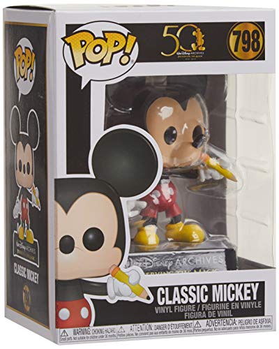 Funko- Pop Disney Archives-Classic Mickey Figura coleccionable, Multicolor (49890)