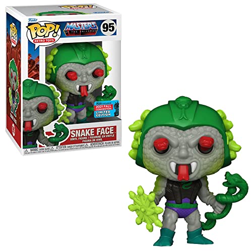 Funko POP! Master of The Universe Snake Face 95 Shared Sticker 2021 Exclusive Fall Convention Figure Motu