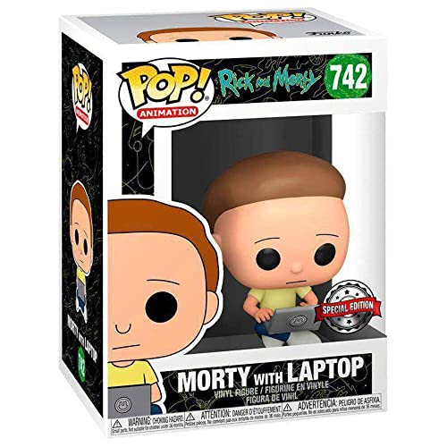 Funko Pop! Rick and Morty Exclusive Morty with Laptop Vinyl Figure