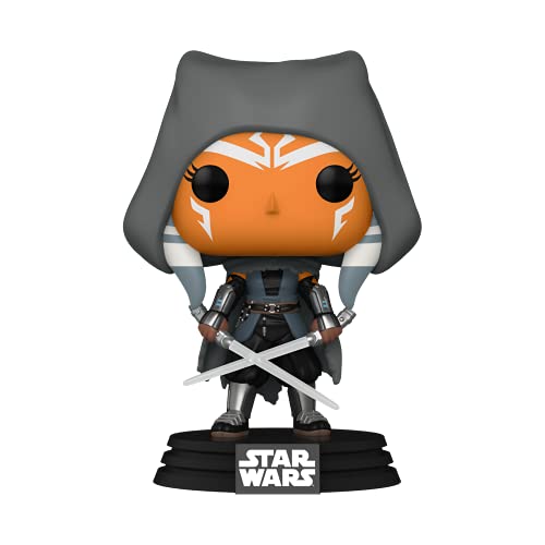 Funko Pop! Star Wars: The Mandalorian - Ahsoka con capucha con sables de luz, Amazon Exclusive