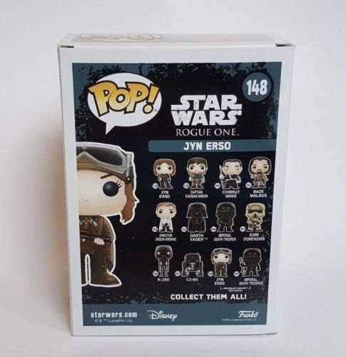 FunKo Star Wars Pop! Jyn Erso #148 - Figura de cabeza de bobina de vinilo (exclusivo de contrabandista)