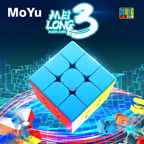 FunnyGoo MoYu Cubing Classroom Mofang jiaoshi Meilong 3 3x3 3 Layers Magic Cube MFJS 3x3x3 Cube Stickerless