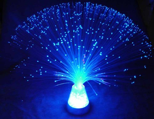 Funtime Gifts - Lámpara de Fibra óptica, Color Azul